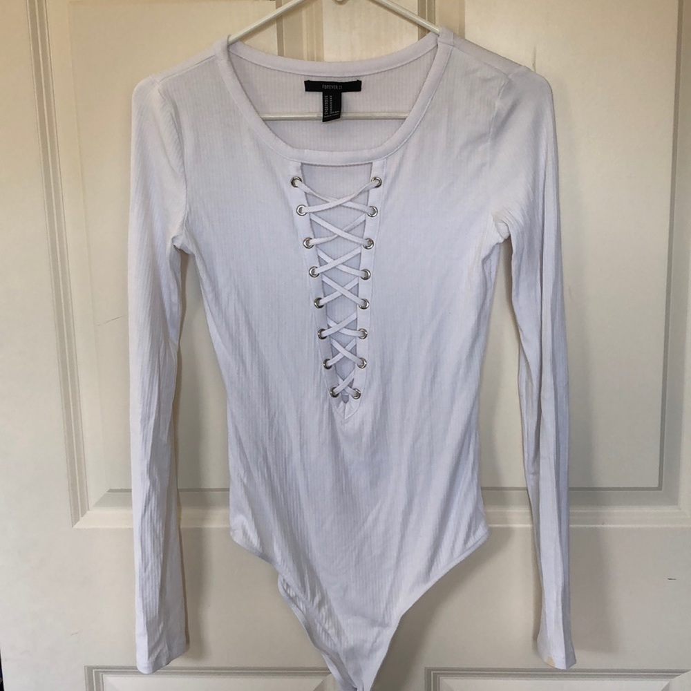 Forever 21 White Body Suit